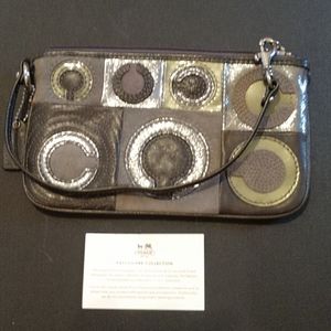 Coach patchwork collection wristlet